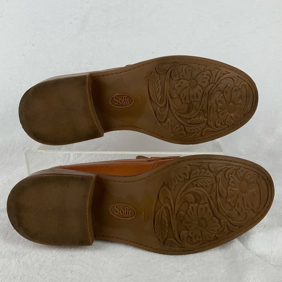 Sofft Women's Meryl Slip On Leather Loafer in Luggage Excellent Used Condition - Picture 7 of 12